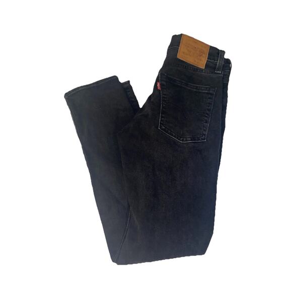 Levi’s 510 Skinny Jeans Mens 28x30 Premium Taper Denim Cotton‎ Black Distressed - Picture 1 of 16